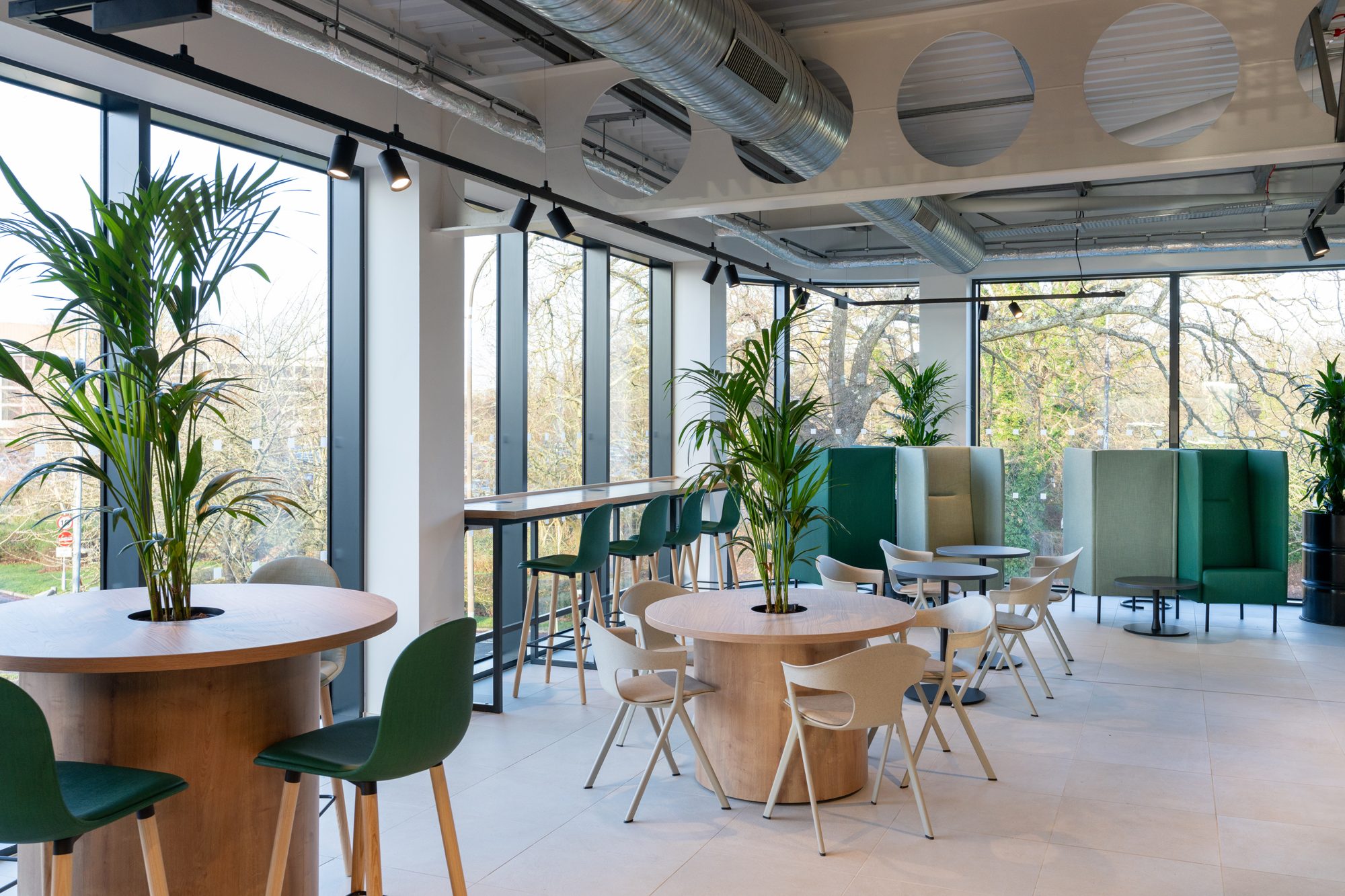 Modern office meeting space